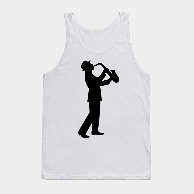 jazz man saxophonist Tank Top by Grazia